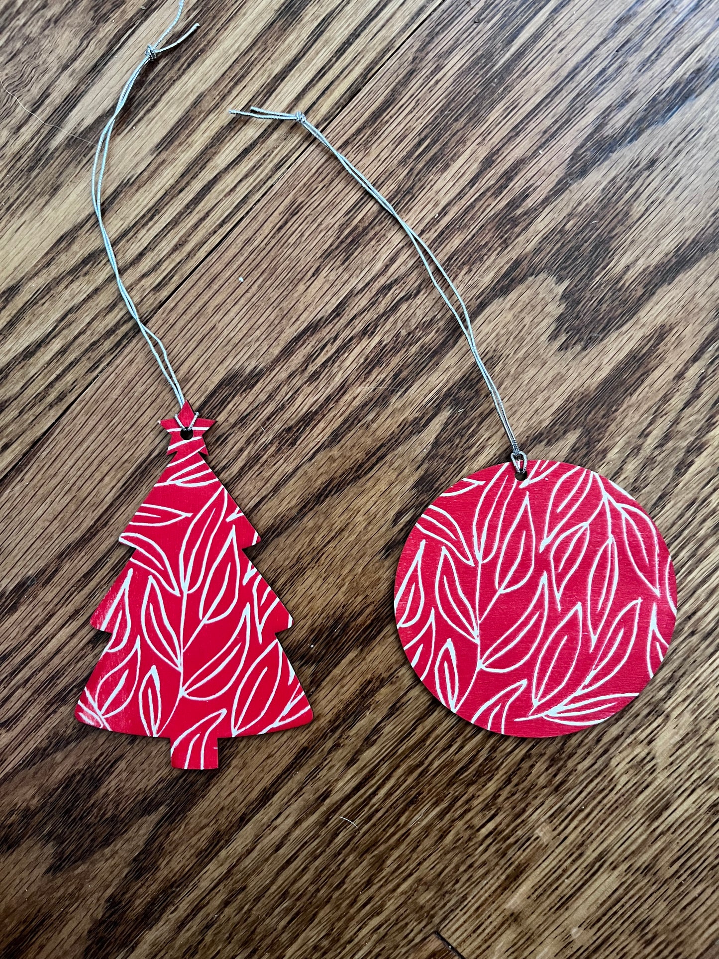 Ornaments | Hand Block Printed on Wood
