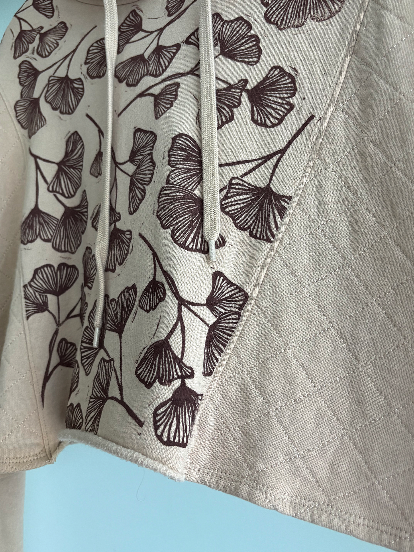 Size M | Wild Fable | Gingko Print Cropped Hoodie