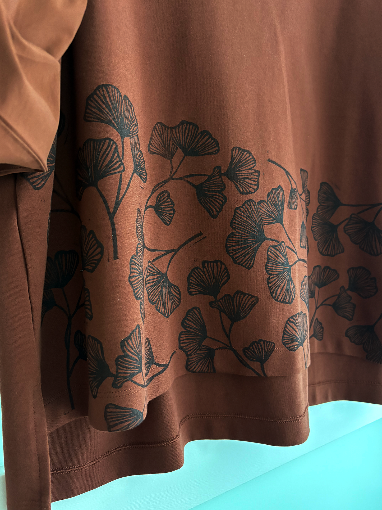 Size XL | Athleta Brand | Gingko Print Balloon Sleeve Top