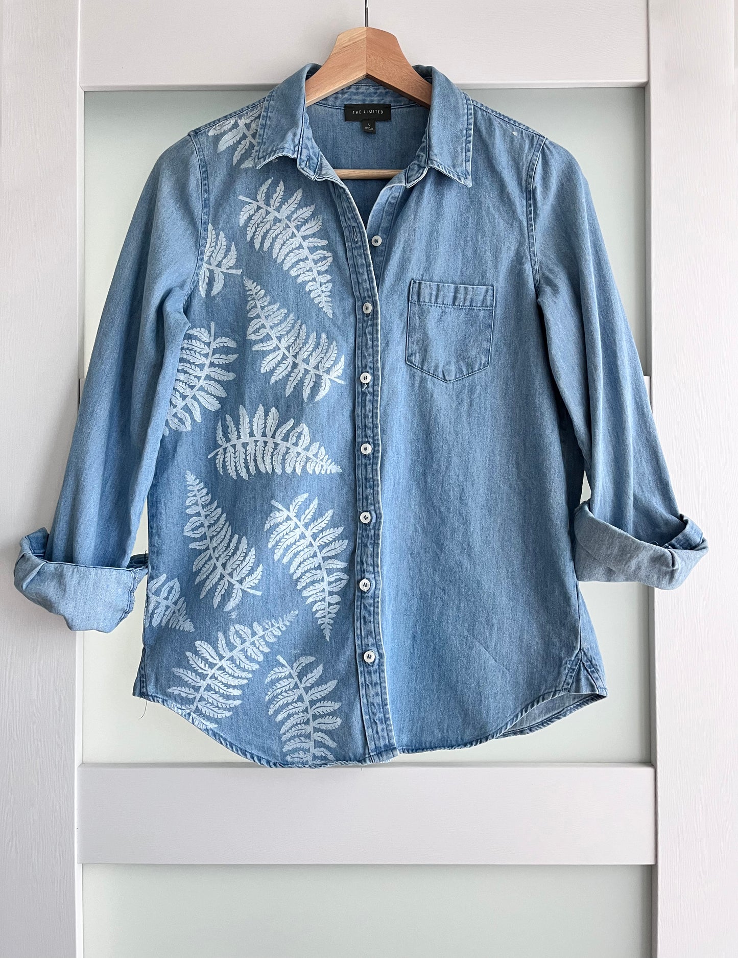 Hand Printed Upcycled Mixed Media Shirts