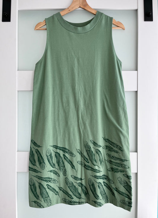 Size M | A New Day Brand | Feather Print Tank Dress