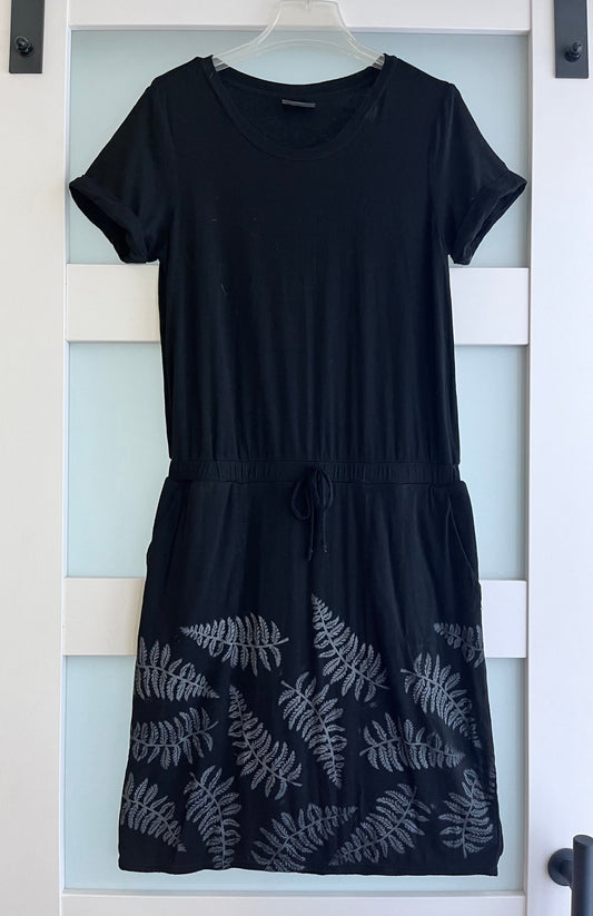 Size S | 32˚ Cool Brand | Fern Print Gathered Waist Dress