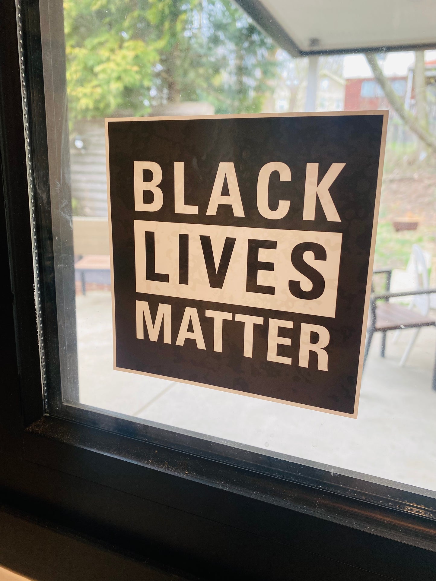 BLM Vinyl Window Cling